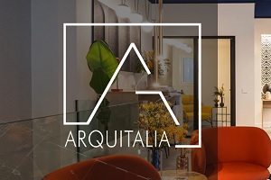 Uno de los mejores estudios de interiorismo en Madrid es Arquitalia, logo