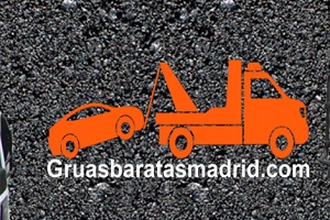 Uno de los mejores servicios de grúas en Madrid es Grúas Baratas, logo